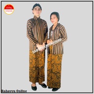 Surjan Lurik Couple / Sarimbit / Pasangan Kebaya Lurik Kostum Ja Bahan Tenun Halus Asli Murah