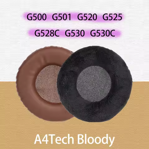 YHcouldin Mesh Velour Leather Earpads for A4Tech Bloody Headphones G500 G501 G520 G525 G528C G530 G5