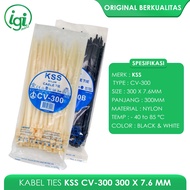 KSS CABLE TIE CV300 300 x 7.6 NYLON CABLE TIES KSS CV300 300X7.6MM CABLE TIES 30CM