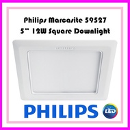 PHILIPS 59527 MARCASITE LED 12W SLIM DOWNLIGHT (SQUARE)