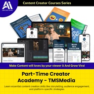 Content Creator Course - Part-Time Creator Academy - TMSMedia | Videoedit | Content Marketing