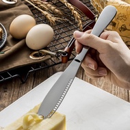 Stainless Steel Butter Knife Bread Jam Cheese Western Spatula Metal Serrated Cutting Breakfast Tool Silverware