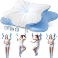 Rainbow Note Ergonomic Memory Foam Pillow for Side Sleepers Neck Support，Perfect Gift