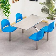 School Wholesale Student 4-Person Conjoined Company Table Chair Dining Table Chair Thickened Combina