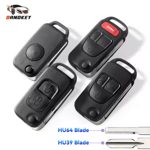 KEYYOU 1 Button Flip Folding Keyless Entry Remote Key Fob Case Shell For Mercedes Key For Benz C E S
