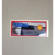 STICKER SHELL CHROME VSX 2T RXZ SS