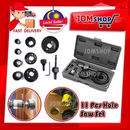 11pcs Hole Saw Set Drill Bit 19mm~ 64mmCutter Core Shaft - Plastic Wood Alloys & Thin Sheet Metal