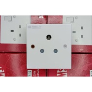 UMS 15A Switch Socket 250V AC 1 Gang Switched Socket Outlet Heavy Duty Socket 1215A