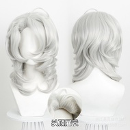Ghost Blade wig with a ghost silver-white spider design cosplay Full head wig 2RBF