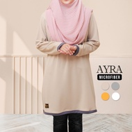 (XS-7XL) TUDIAA AYRA Tshirt Muslimah Basic Jersey Microfiber Size Plus Size / Baju Size Besar