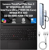 Lenovo ThinkPad P16s Gen 3 Mobile Workstation Laptop 2025, 16" WQUXGA 4K OLED, Intel 16-Core Ultra 7