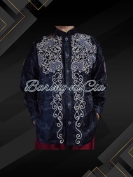 MODERN BLACK LONGSLEEVE BARONG FOR MEN (NEW DESIGN)