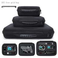 3.5-inch mobile hard drive DIY digital drone gimbal large storage bag suitable for gopro10/9 camera