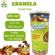 Granola Siêu Hạt Ăn Kiêng Ngũ Cốc Giảm Cân Dinh Dưỡng Hạt Granola Thêm Siêu Macca Óc Chó Đỏ Chỉ 3% Y