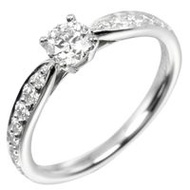 Tiffany & Co. Harmony 訂婚戒指，尺寸5克拉 VVS2/G/2EX/VG，Pt950 鉑金鑲嵌鑽石，約 2.75 克，女士[二手]