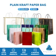 Recyclable Environmentally  Colours Plain Kraft Paper Bag |   Bag for Occasion Party/Shopping