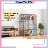 PAWTALES DIY Panel Pet Cage Fence Dogs Rabbits Cat Cage Storage Rack Small Component DIY Sangkar Kuc
