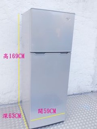 特大容量﹏實用款﹄雙門雪櫃 169CM高Whirlpool 二門冰箱