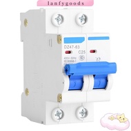 LANFYGOODSS Circuit Breaker, DZ47-63 25A/40A/50A/63A 2P Circuit Breaker, Durable 2P 400V AC Air Circ