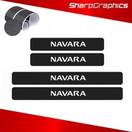 ✽▬❈Nissan Navara Urvan Carbon Fiber Step Door sill Sticker Decal