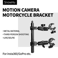 รถจักรยานยนต์จักรยานที่มองไม่เห็น S Elfie ติด Monopod H Andlebar M Ount B Racket สำหรับ GoPro Max 11 10 DJI Insta360One X2 X3 R อุปกรณ์เสริม