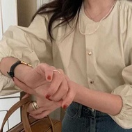 NJ LUCY LIGHT BLOUSE SPANDEK LENGAN PANJANG FASHION WOMAN NEW KOREAN STYLE