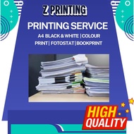 A4 Online Printing Service | A4 Size Black & White Double Sided | Print | Photocopy | Fotostat | Buk