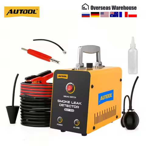 AUTOOL Smoke Leak Detector Locator EVAP Fuel Leak Detectors Car Smoke Machine Leak Detector Car Pipe