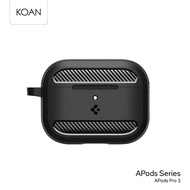 SPIGEN เคสกันกระแทก Rugged Armor Case ใช้สำหรับ AirPods Pro 3 - Matte Black