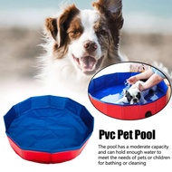 Foldable Pet Bathtub Paddling Pool Dog Cat Swimming Pots Pools Bathing I4b5