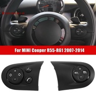 Multifunction Audio Cruise Car Steering Wheel Control Switch Trim Cover Replacement Parts Fit for BMW MINI Cooper R55 R56 R57 R58 R59 07-14