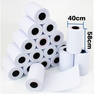 58*40mm Thermal Receipt Paper Roll Kertas Resit Mesin Printer SRS Topup POS