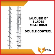 ∏ ℟ ◇ ➥ Jalousie Frame 13 Blades for Louver Window 1 Pair