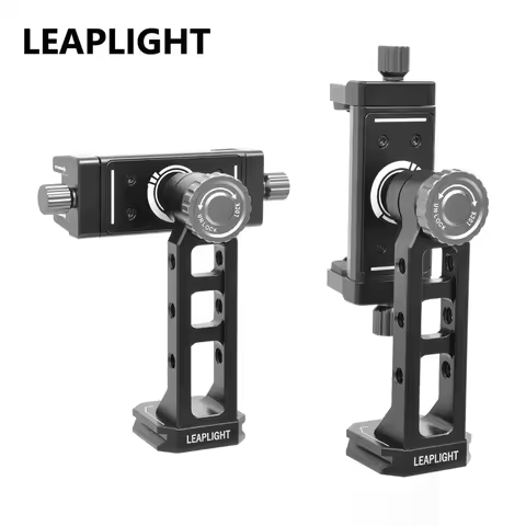 LEAPLIGHT Metal Phone Holder Clamp W 360 Ballhead Cold Shoe Arca Smartphone Tripod Mount for Iphne 1