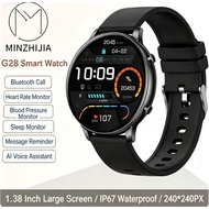 New Style Smart Watch Men Women Bluetooth Call 1.38 Inch Screen Waterproof Heart Rate Blood Pressure