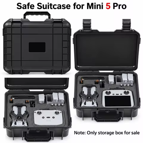 Hard Carrying Case for DJI Mini 5 Pro Drone, Fly More Combo,For DJI RC 2/RC N3, Battery,Charging Hub