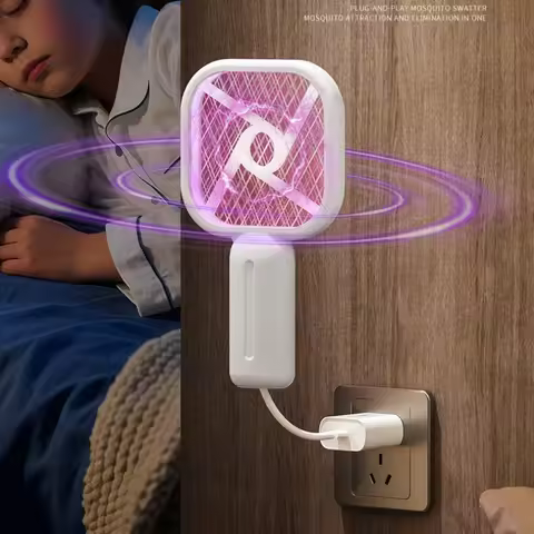 Electric Mosquito Swatter Mosquito Killer USB Rechargeable Fly Trap Portable Mosquitos Killer Pest C