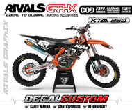 DECAL KTM 2017 85/ 125/250/300/450 EXC SIXDAYS CUSTOM DESIGN 19