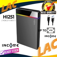 HDD SSD 2.5" Smart Enclosure Case Incore HI251 USB 3.1 With RGB Light