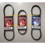 Proton Wira 1.3 1.5 Alternator, Power Steering, Air Con Fan Belt 4PK870 4PK595 6310 / 6315 / 6320 / 