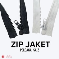 ZIP JAKET (GIGI PLASTIK ) ZIP JAKET SAIZ 12' - 26' - ZIP JACKET OPEN END