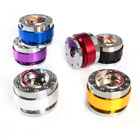 Universal Steering Wheel Snap Off Quick Release Hub Adapter Boss Kit 8 Colors Available