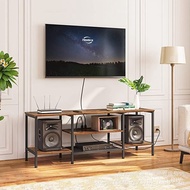 Rak TV dengan Soket Kuasa Kabinet TV Kayu Besi Berbilang Lapisan Kabinet Pintu Masuk Gabungan Kayu B
