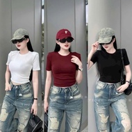 WOMEN'S TIGHT CROPTOP T-SHIRT - TIGHT WAIST, YOUTHFUL, EASY TO MATCH