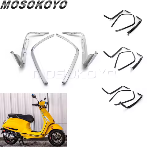 Chrome Motorcycle Accessories Upper Lining Sidebar Side Strip Bottom Trim Strip Pedal Side Cover Shi