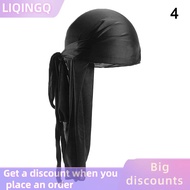 💥【Low price】✨LIQINGQ✨ ยูนิเซ็กซ์ผู้ชายผู้หญิง Bandana durag Headwear หมวกโจรสลัดผ้าไหมหมวกห่อ