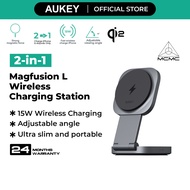 AUKEY LC-MC211 MagFusion L Qi2 2-in-1 Foldable Magnetic Fast Wireless Charging Station