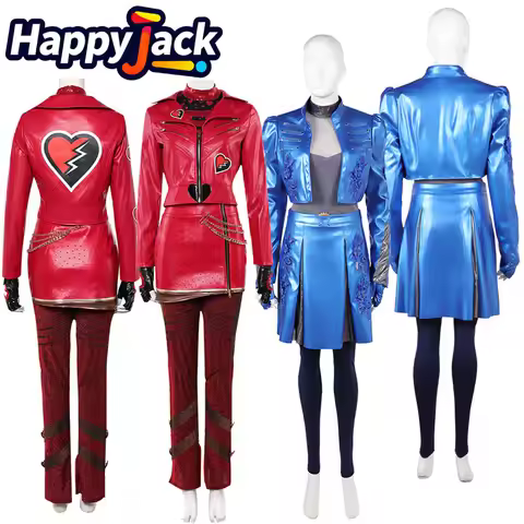 Descendants 2026 Movie Chloe/Princess Red Cosplay Costume Adult Women Halloween Carnival Fancy Party