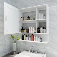 ❤Bathroom❤mirror cabinet wall cabinet free punch storage rack shelf storage cabinet mirror cabinet bathroomvanity mirror