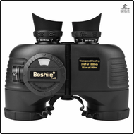 Boshile กล้องส่องทางไกลขนาด7X50กล้องโทรทรรศ์ทางทะเลประสิทธิภาพสูงมาพร้อมเข็มทิศวัดระยะกันน้ำเลนส์ FM